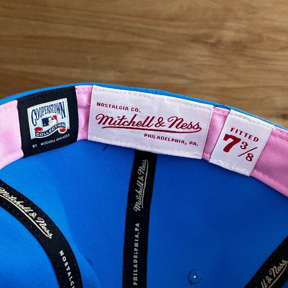 MITCHELL & NESS TOPPS OAKLAND A’s FITTED 7 3/8 HAT Structured Embroidered NEW - Picture 5 of 6